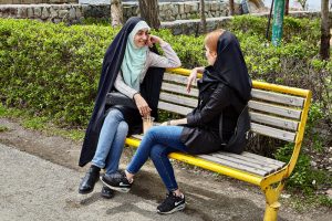 iranian women in park