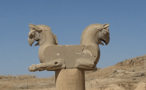 persepolis horse statue